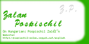 zalan pospischil business card